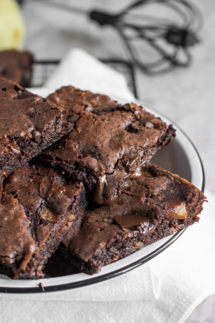 Brownies pere cioccolato