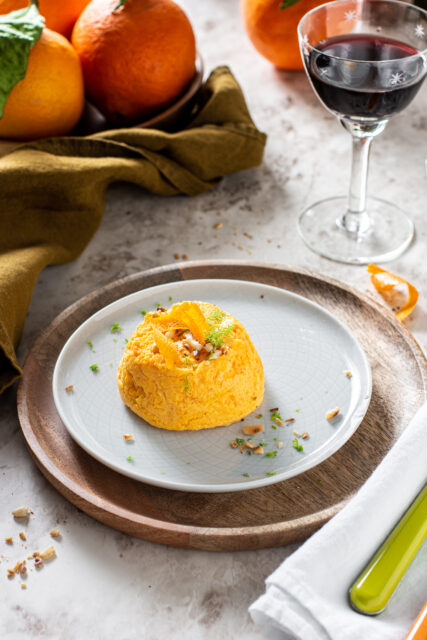 Budini salati con carote e arancia