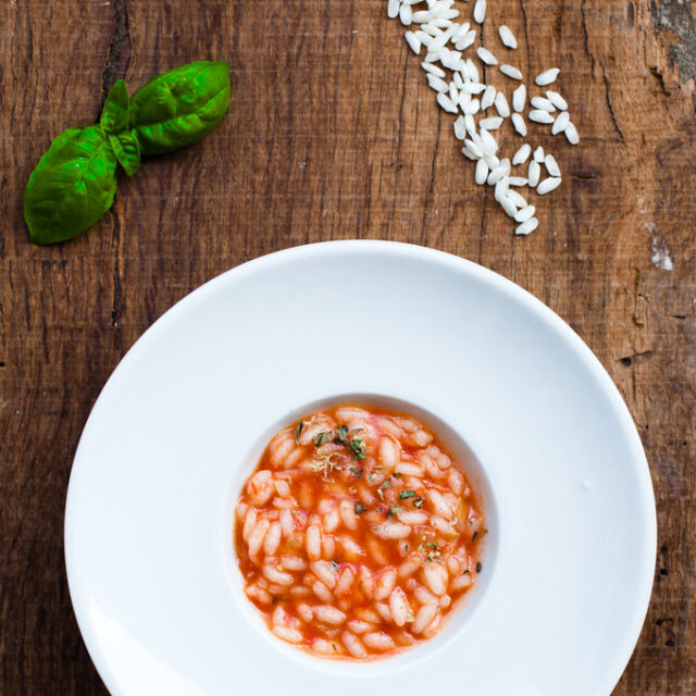Risotto alla crema di datterini